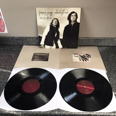 DOUBLE VINYL LP JIMMY PAGE ROBERT PLANT NO QUARTER 526 362-1 UK 1ST PRESS NM/NM