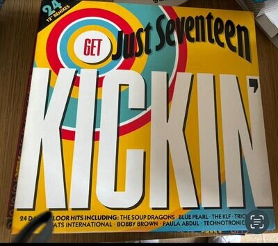 Just Seventeen Get Kickin Double 12” Vinyl Remix Gatefold Album VGC