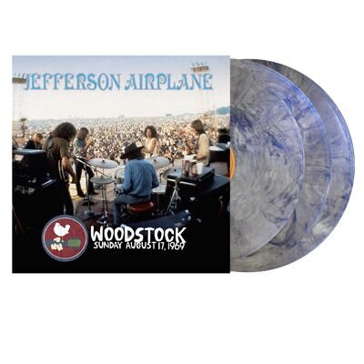 JEFFERSON AIRPLANE - WOODSTOCK 1969 3LP "IRIDESCENT CLOUDS BREAKING BLUE" Vinyl