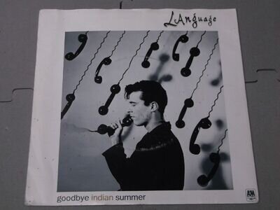 Language: Goodbye Indian Summer PROMO 7" Near Mint