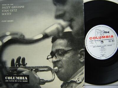 Dizzy Gillespie Stan Getz Sextet U.K Columbia Clef 33C9027 10" LP Play Tested