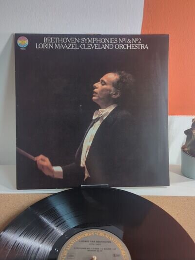 Lorin Maazel - Beethoven Symphonies No 1 & No 2 : CBS 76854 NM EX with Insert