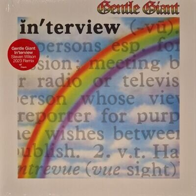 Gentle Giant : In'terview (2023 Steven Wilson Remix) VINYL 12" New Sealed Vinyl