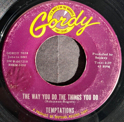 Northern soul Temptations The way you do the things you do VG++