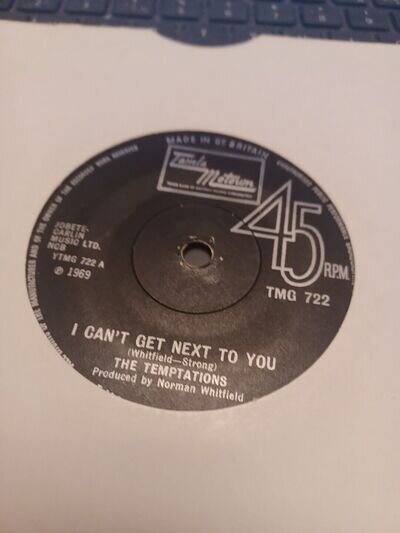 Temptations. Cant Get Bext 2 U.7" Vinyl Single.