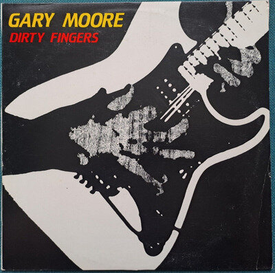 GARY MOORE - DIRTY FINGERS - 1st PRESS SPANISH ROCK METAL 12" VINYL LP ALBUM EX+