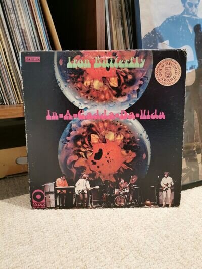 Iron Butterfly LP In A Gadda Da Vida 1968 USA Original ATCO Gold Record Award