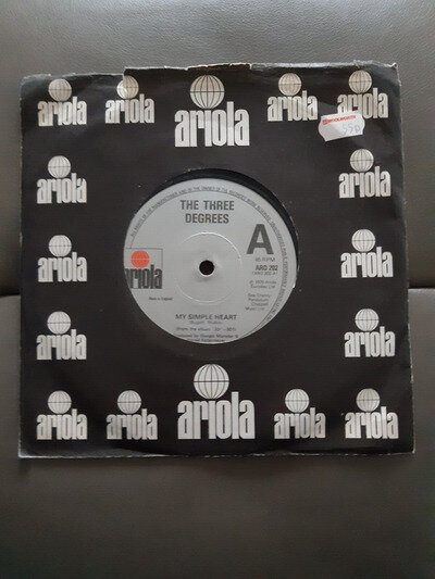 THE THREE DEGREES - MY SIMPLE HEART 7" VINYL SINGLE 1979 ARO 202