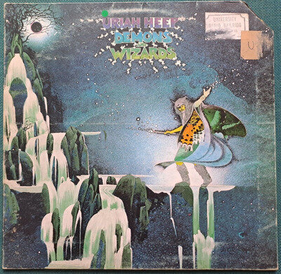 Uriah Heep- Demons And Wizards - 1972 12" VINYL LP ALBUM Bronze ILPS 9193 EX/VG