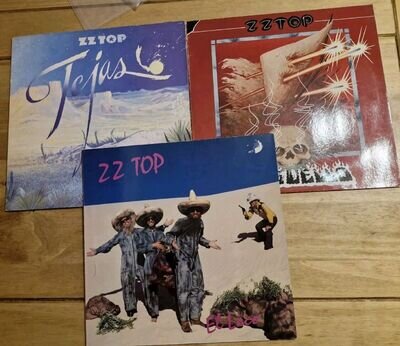 Zz Top Three Vinyl Albums