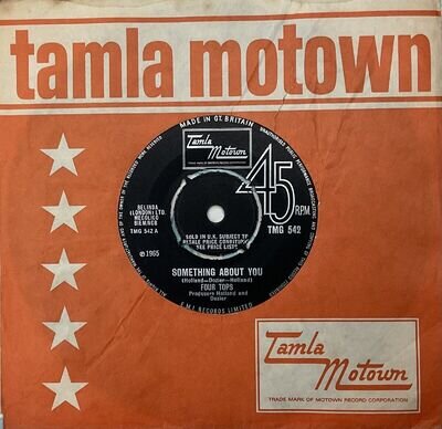 FOUR TOPS ‘Something About You/Darling, I Hum Our Song’ Tamla Motown 45