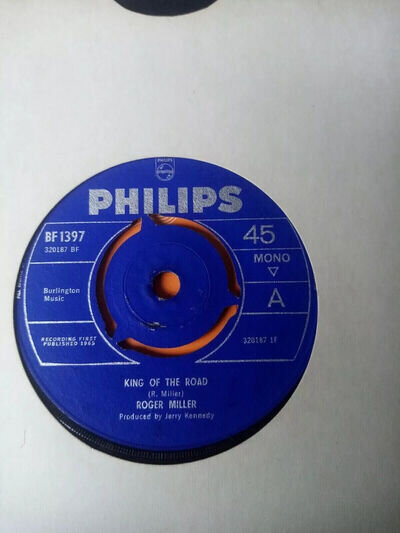 ROGER MILLER -KING OF THE ROAD -VINYL - 7"- 1965 -45RPM