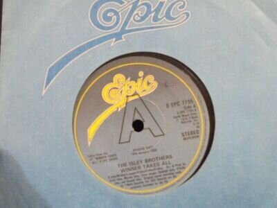 THE ISLEY BROTHERS " WINNER TAKES ALL " UK EPIC PROMO 7" EX+ COND.IN Or.SL.