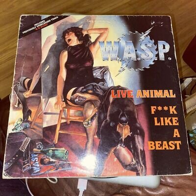 W.A.S.P. LIVE ANIMAL F..K LIKE A BEAST ORIGINAL 12" VINYL SINGLE