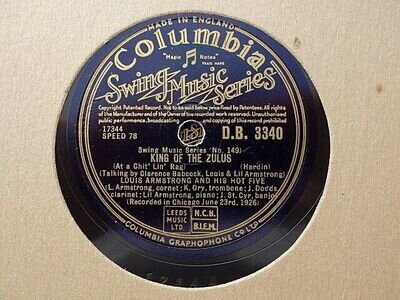 LOUIS ARMSTRONG - CHOOSE ANY ONE OF ELEVEN 78 rpm discs