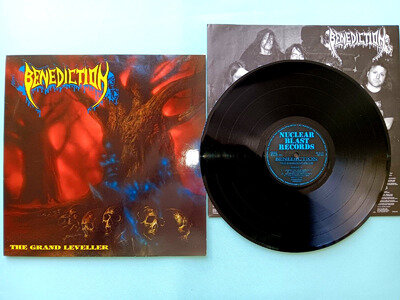 BENEDICTION THE GRAND LEVELLER 1991 1st NB048 NUCLEAR EX VINYL LP METAL DEATH