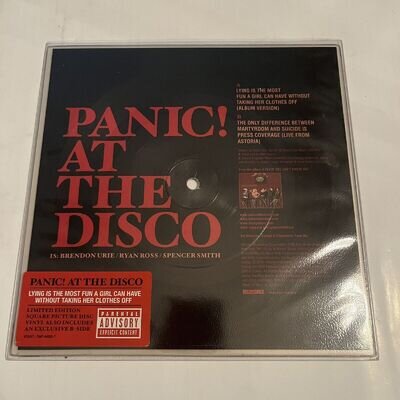 Panic At The Disco - Lying Is The Most Fun 7” Square Vinyl Picture Disc 2006