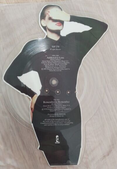 Robert Palmer – Addicted To Love Shaped Vinyl Picture Disc ( Play Tested)