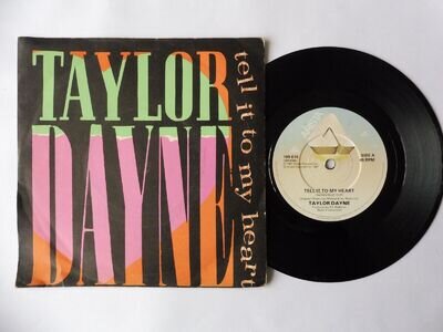 Taylor Dayne - tell it to my heart - 7" vinyl record - See Description.