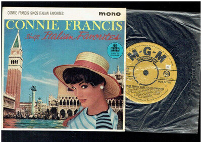 CONNIE FRANCIS SINGS ITALIAN FAVOURITES EP 1959