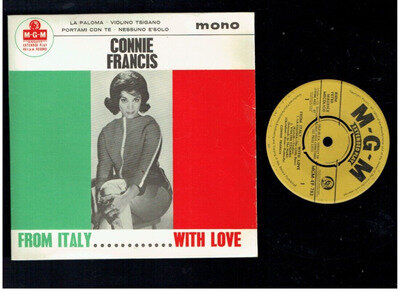 CONNIE FRANCIS FROM ITALY ...WITH LOVE EP 1963