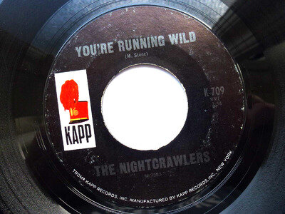 NIGHTCRAWLERS 45 'RUNNING WILD' USA KAPP FRANTIC 1965 GARAGE PSYCH MOD BEAT VG