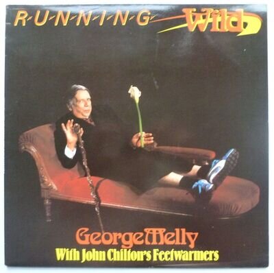 George Melly Running Wild LP PRT N6562 EX/EX 1986 with two George Melly inserts