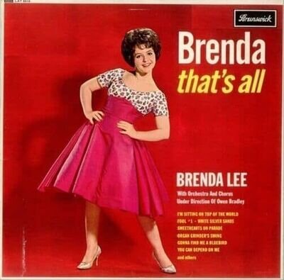 BRENDA LEE Brenda, That's All Vinyl Record Album LP Brunswick 1962 Mono 1st Rock