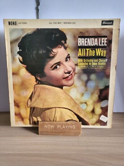 BRENDA LEE-ALL THE WAY, VINYL LP,MONO RECORD,1961 UK VG+/VG