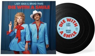 Lady Gaga & Bruno Mars - Die With A Smile 7” Vinyl NEW/SEALED