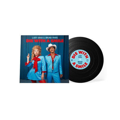 LADY GAGA & BRUNO MARS | Die With A Smile | PRESALE 7" Black Vinyl 45 RPM