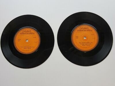 BOBBY DARIN 1958 PAIR 1 SIDED LONDON DEMO RECORDS TALL STORY