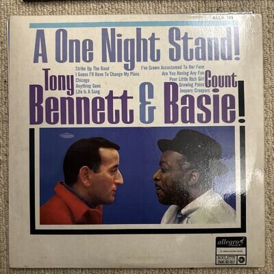 Tony Bennett & Count Basie ~ A One Night Stand! ~ Allegro Vinyl LP ALLR 799