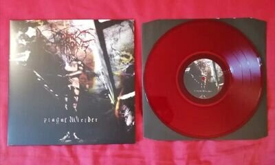 Darkthrone Plaguewielder red vinyl record satyricon mayhem fenriz