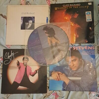 Pat Benatar picture disk Shaking Stevens & Cliff Richard Vinyl Albums