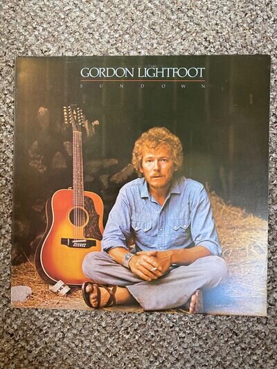 GORDON LIGHTFOOT vinyl LP SUNDOWN K44258 stereo 1974