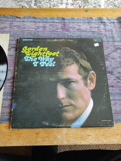 GORDON LIGHTFOOT The Way I Feel 1967 US vinyl LP Canadian Railroad Trilogy