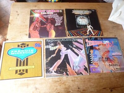 Lot 5 LPs 12"s Freddie McGregor King Kong Rod Stewart Saturday Night Fever FAB