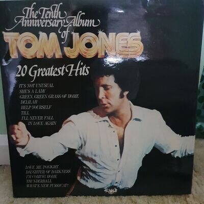 The Tenth Anniversary album of TOM JONES - 1974 Vinyl 33rpm Double LP - 20 Great