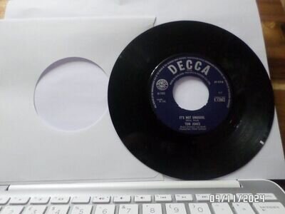 TOM JONES " IT'S NOT UNUSUAL " 7 inch VINYL SINGLE 1965