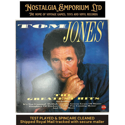 Vintage Vinyl Record : Tom Jones - The Greatest Hits [Telstar - STAR 2296]