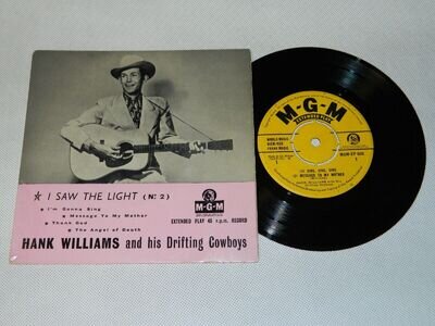 Hank Williams - I saw the light No.2 EP (1957 UK MGM 7") VG+ condition