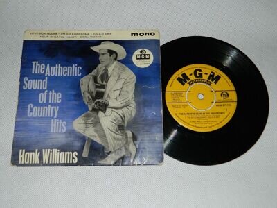 Hank Williams - The authentic sound of the country hits EP (1963 UK MGM 7") GD