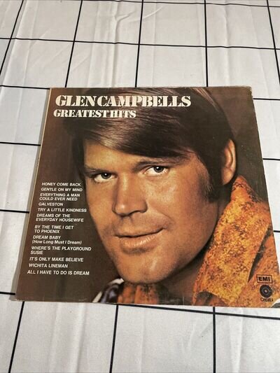 Glen Campbell Greatest Hits 1971 Capitol Records 12” Vinyl Album LP