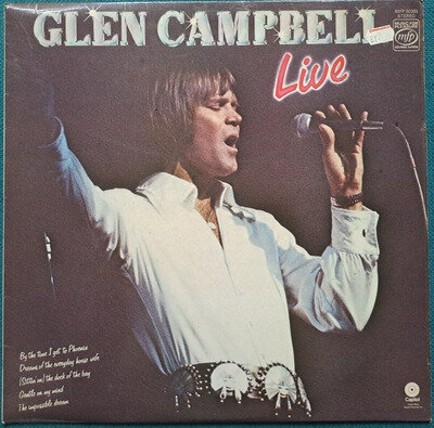 GLEN CAMPBELL - LIVE - 1969 MFP 50393 12" VINYL LP ALBUM RECORD - VG