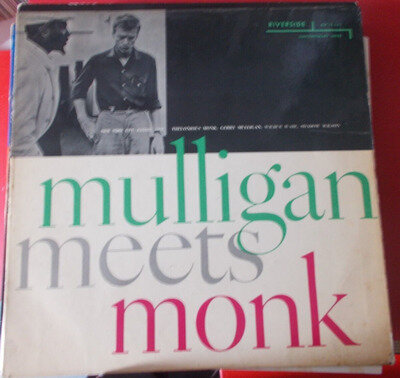 THELONIOUS MONK AND GERRY MULLIGAN - MULLIGAN MEETS MONK - 1961 1st RIVERSIDE LP