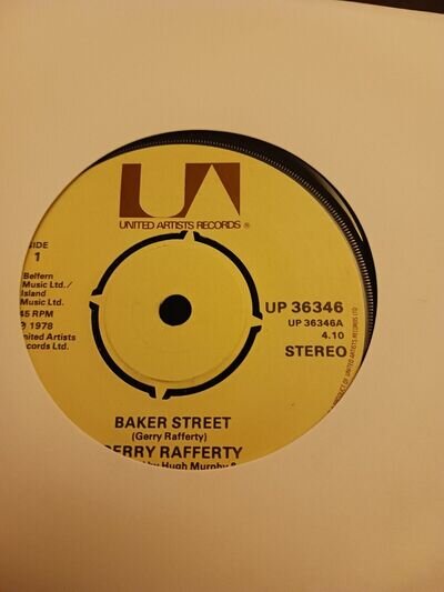 GERRY RAFFERTY, BAKER STREET, 7" 45 VINYL PRE-OWNED