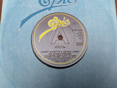 TAMMY WYNETTE & GEORGE JONES - My Elusive Dreams - PROMO COPY - Epic S EPC 8300