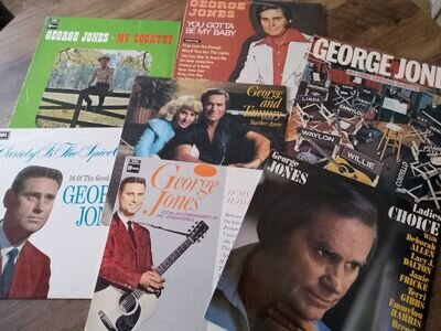 George Jones 7x LP'S Job Lot