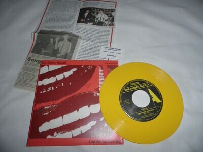 the amber squad can we go dancing yellow vinyl ltd 7" record mod new wave punk